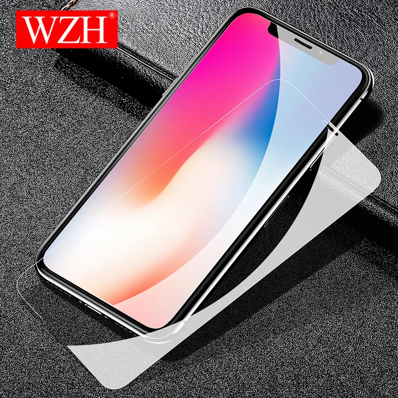 Закаленное стекло WZH для iPhone XS XR MAX Защитная пленка 8 X 7 6 6S Plus 5 SE 1 дюйма 2018|Бамперы| |