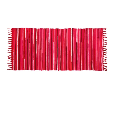 Килим 100% хлопок ковер для ванной гостиной геометрический индийский полосатый