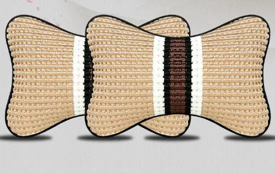 2 шт. кожа памяти хлопок автомобильное сиденье эргономичный подголовник подушка