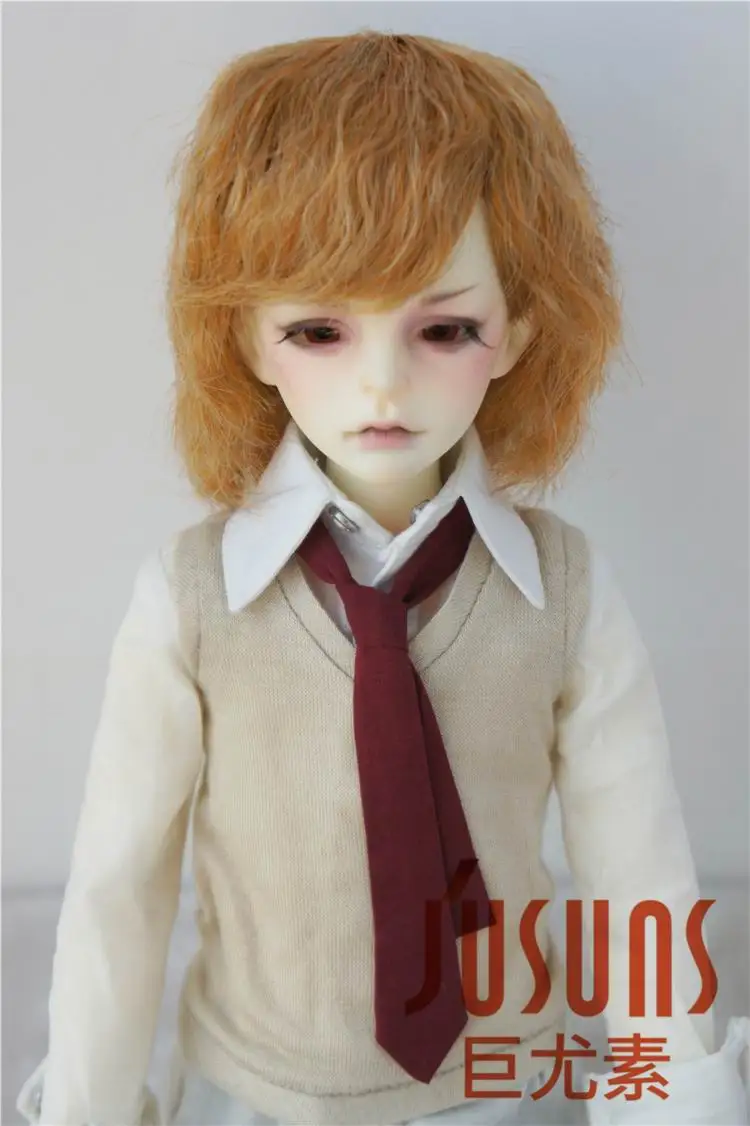 JD043 1/6 1/4 1/3 короткий курчавый BJD парики для YOSD MSD SD легкое кудрявое синтетическое волокно 6-7 дюймов 7-8 дюймов 8-9 дюймов аксессуары для кукол - Цвет: 7-8inch KKBlendColor