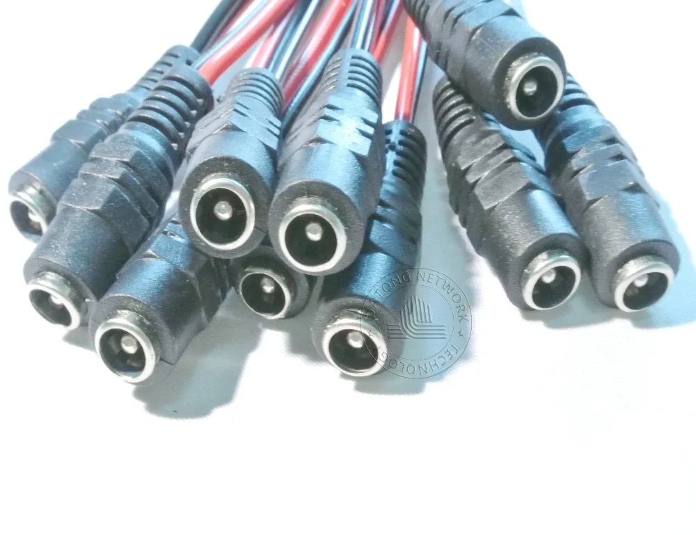 10 шт. питание для мониторинга Красный Черный линия постоянного тока шина 12 в