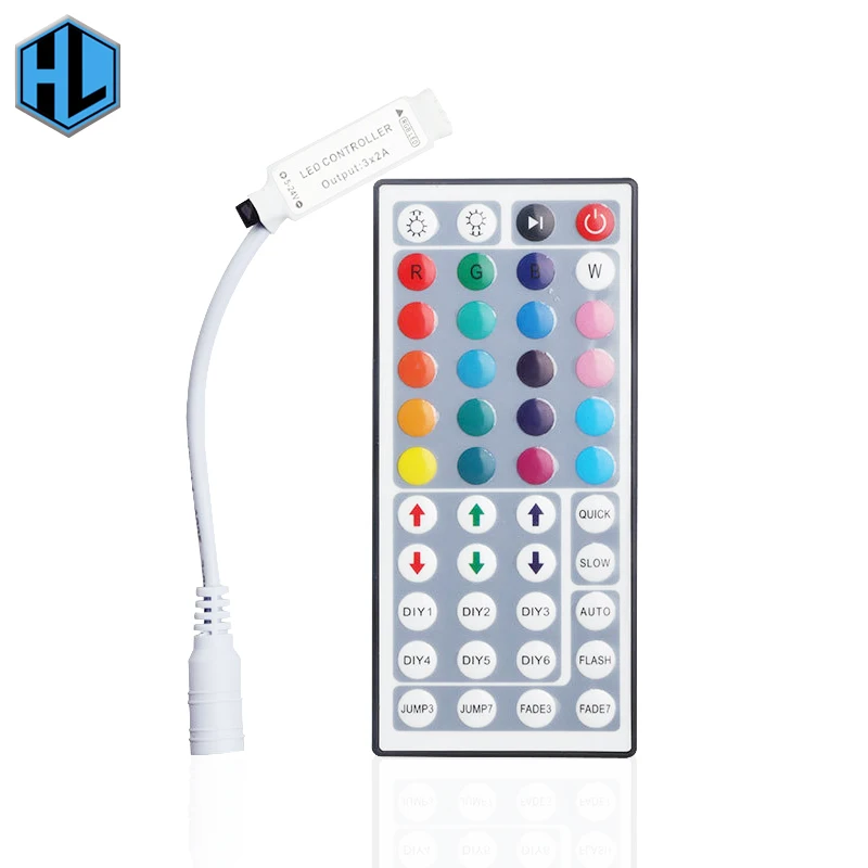 44 клавиши ИК пульт дистанционного управления DC12V с RGB цвета светорегулятор