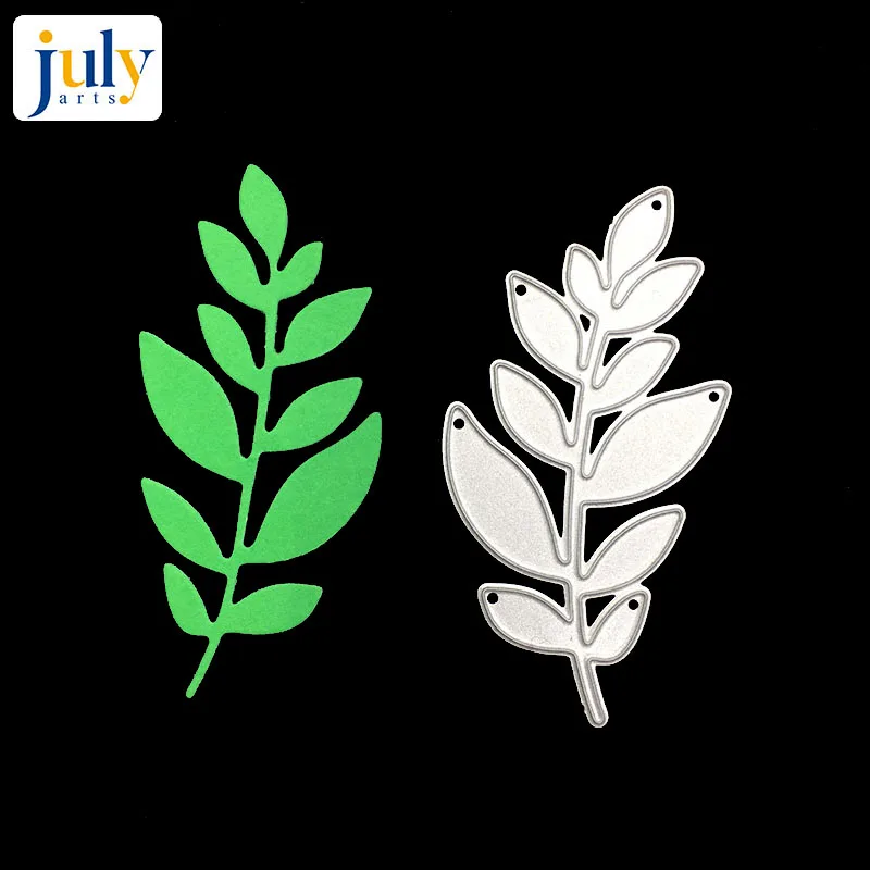

Julyarts Leaves Dies Metal Cutting Dies Scrapbooking Dies Metal Die Cuts Background for Gift DIY Embossing DIY 35*67mm