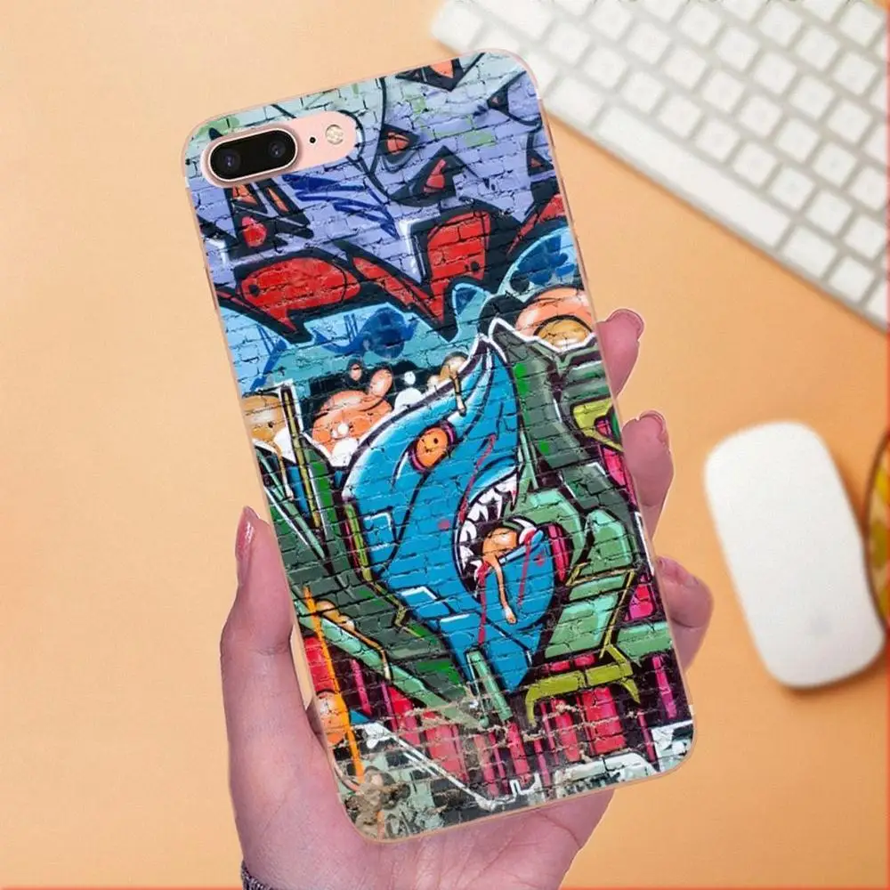 Чехол из ТПУ с рисунком рыбки акулы для Sony Xperia Z Z1 Z2 Z3 Z4 Z5 compact Mini M2 M4 M5 T3 E3 E5 XA XA1 XZ