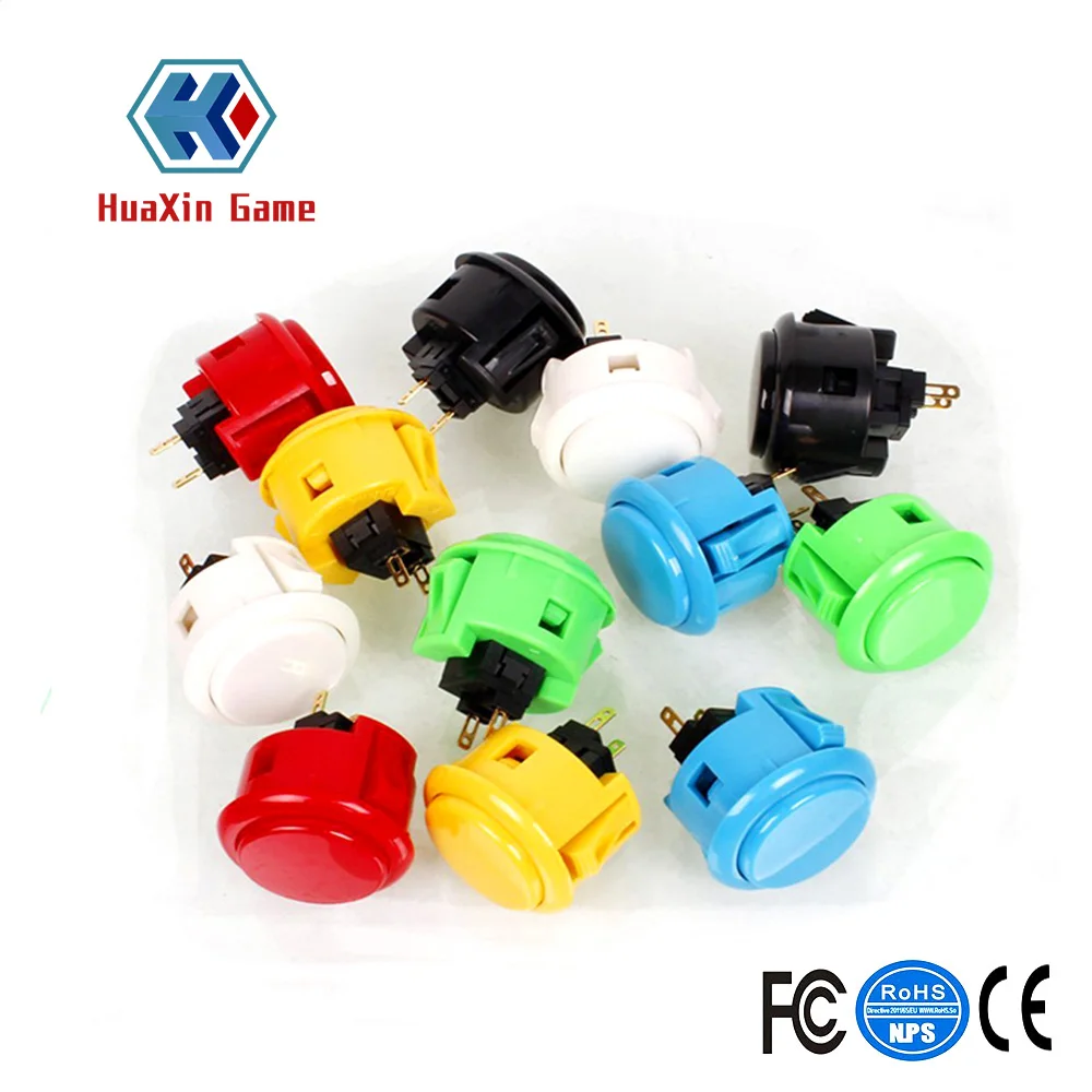 12x Sanwa оригинальная OBSF-24 Кнопка 24 мм аркадные кнопки для Jamma Mame PS3 Xbox 360 (Mad Catz SF4