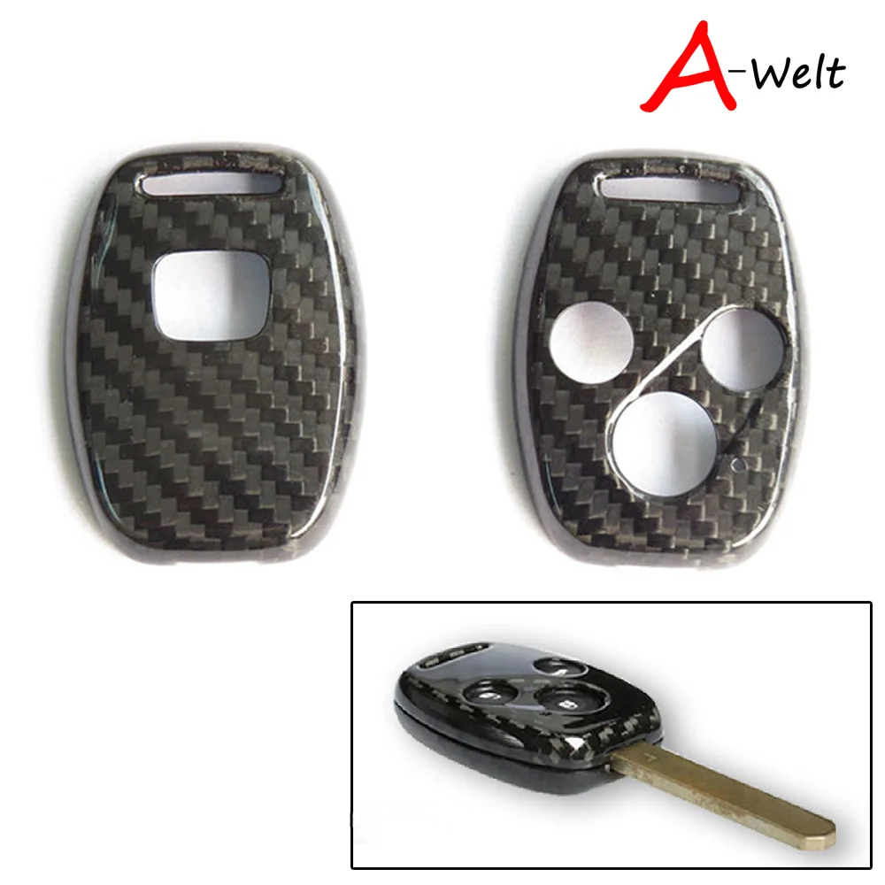 1 шт. 100% натуральный брелок для ключей из углеродного волокна чехол HONDA Accord CIVIC JAZZ