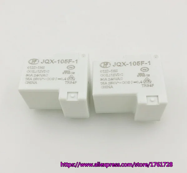 Совершенно новый HF JQX-105F-1-012D-1HS HF105F-1-012D-1HS 12В 4 контакта реле высокой мощности ~ |