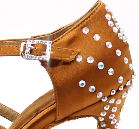 Женские атласные туфли для латиноамериканских танцев WUXIJIAO непромокаемые на