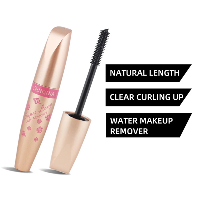 Силиконовая насадка-щетка Водостойкая тушь для ресниц Макияж стойкая черная