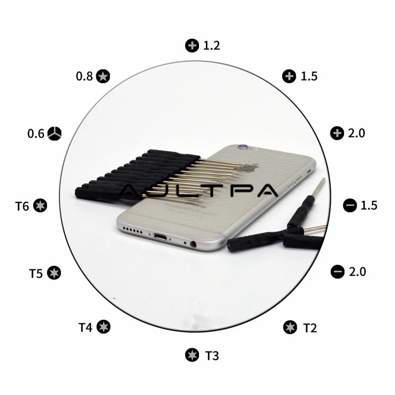 

2.0mm 0.6Y Mini Screwdriver , 0.6 Y Black Screwdrivers Key Repair Tool for iPhone 7 7Plus i7 8 X 2000pcs/lot