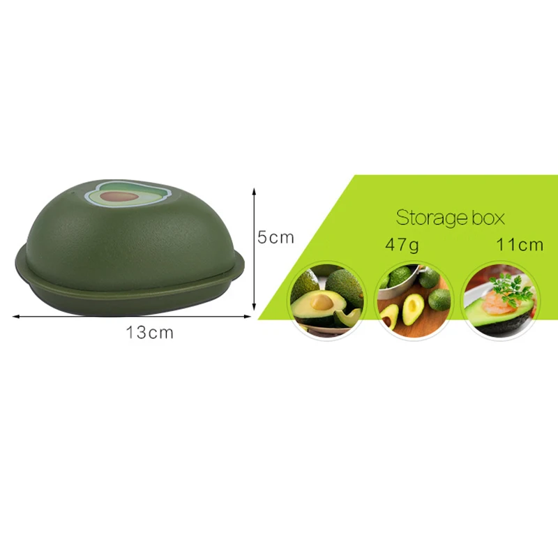 Avocado box 1 шт. пластиковая коробка для хранения авокадо чеснока лимона кухонный холодильник Держать контейнер для свежих продуктов Овощной органайзер для фруктов уплотнительная коробка - Цвет: Avocado box