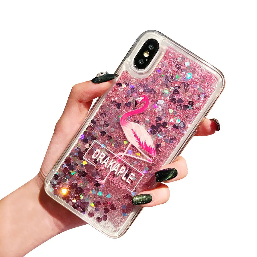 KISSCASE Flamingo Quicksand Phone Case For Honor V20 8X MAX 10 9 Lite Pro Soft TPU HUAWEI P30 P20 Mate 20 Funda | Мобильные телефоны