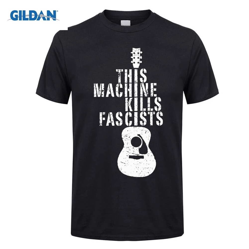 Футболка для мужчин This Machine Kills Fascists акустические электрогитары Музыкальные