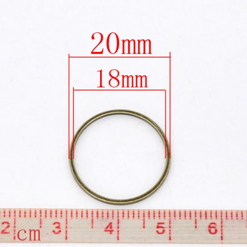 20mm 100pcs 100 шт Серебряные закрытые прыгающие кольца 12 мм круглые закрытые кольца для изготовления ювелирных изделий ожерелье браслет DIY Аксессуары для рукоделия - Цвет: 20mm 100pcs