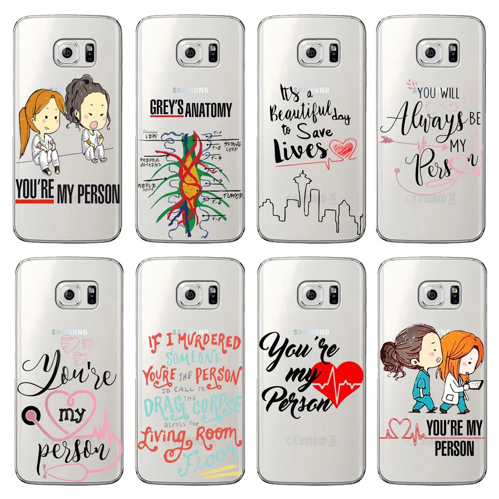 Greys Anatomy You are my person Soft TPU Phone Cases For Samsung J3 J5 J7 2017EU J6 J8 2018 High quality Clear Silicone Cover |