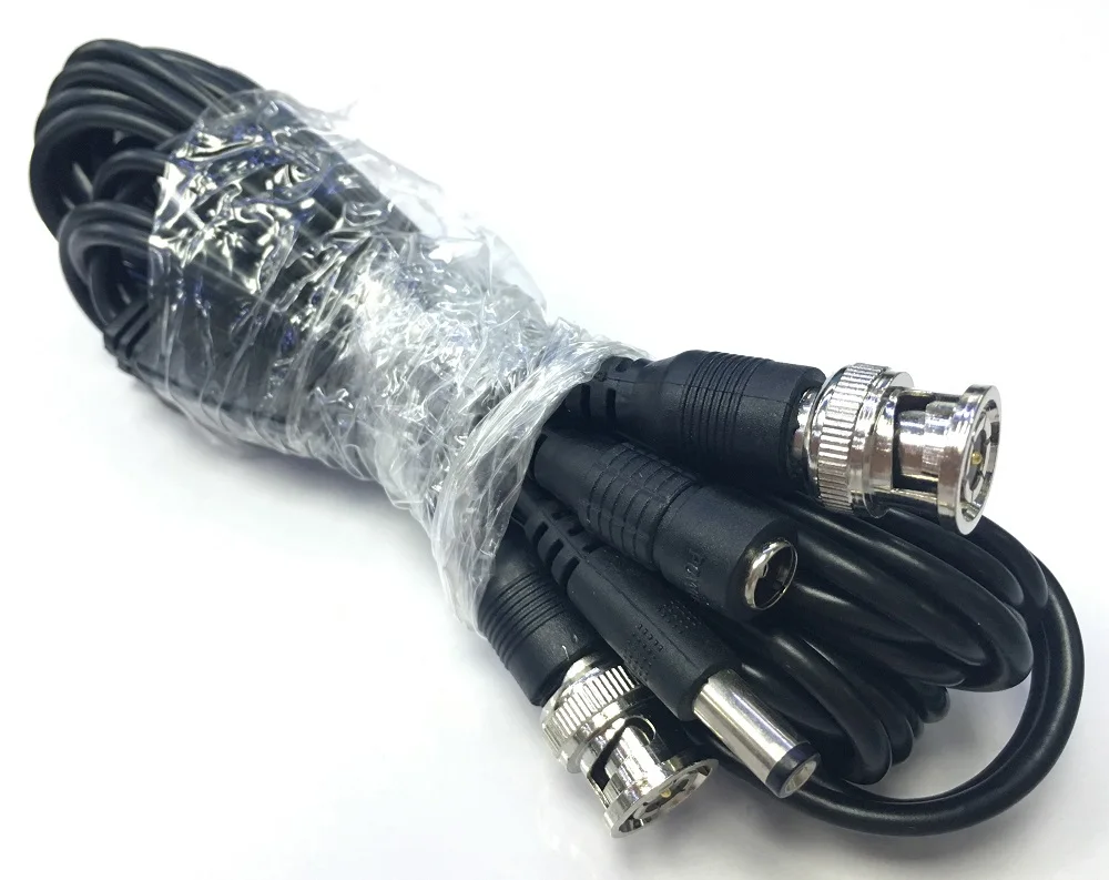 Высококачественный Кабель BNC для видеонаблюдения диаметром футов/5 метров кабель