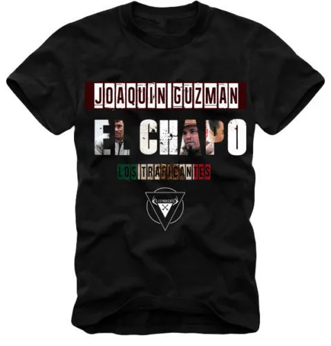 King Of Coke Pablo Escobar Narcos Мужская футболка хип хоп футболки Camisetas рубашка JOAQUIN GUZMAN EL CHAPO