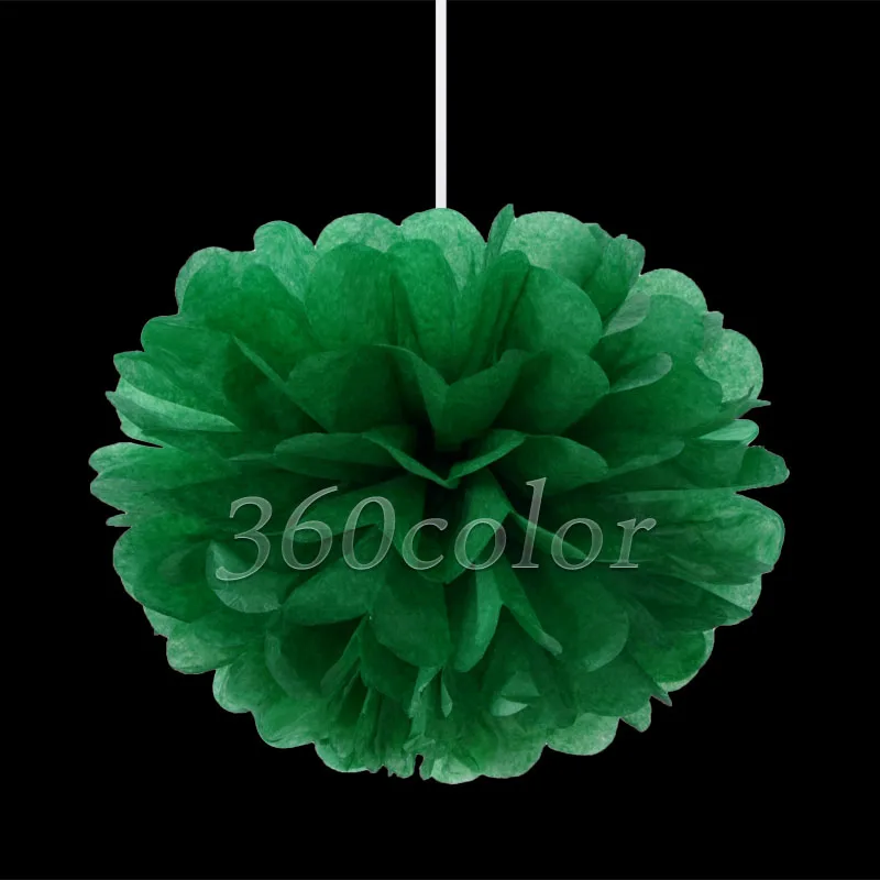 10 шт./лот 8 дюймов(20 см) папиросная бумага Pom Poms Цветочные шары из бумаги ремесла Рождество Свадебная вечеринка украшения много цветов