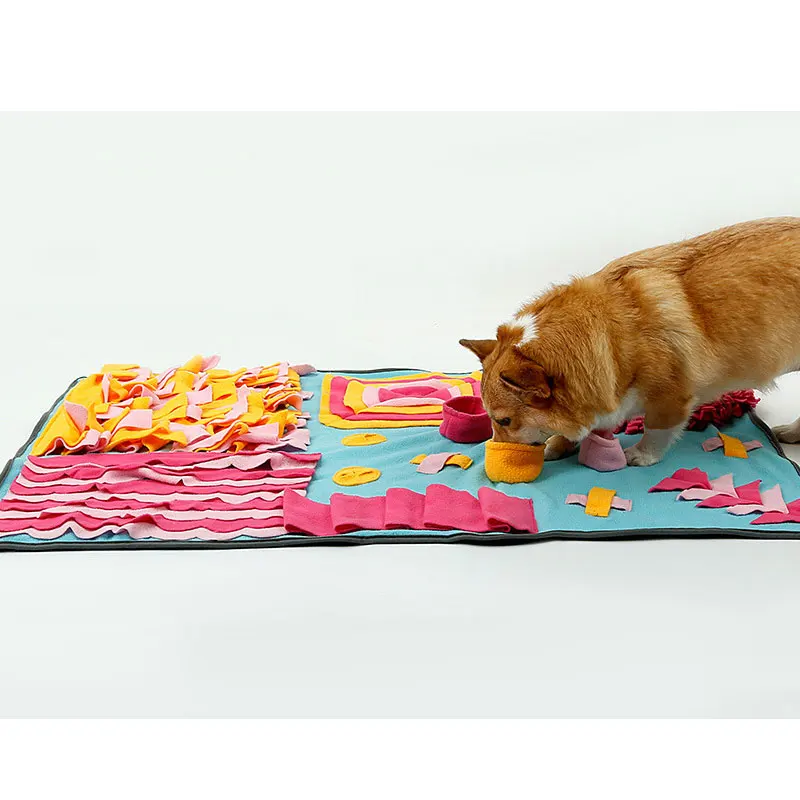 SENYEPETSPet Olfactory Mat Bite Resistant Puzzle Toy Dog Smell Relieve Press Prevent Choking Environmental Training Blanket |