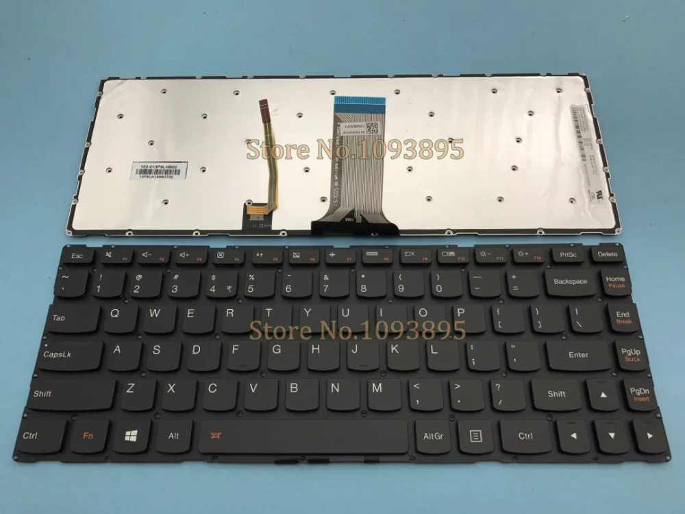 Оригинальная новая английская клавиатура для Lenovo YOGA 500-14IBD 500-14IHW с подсветкой на