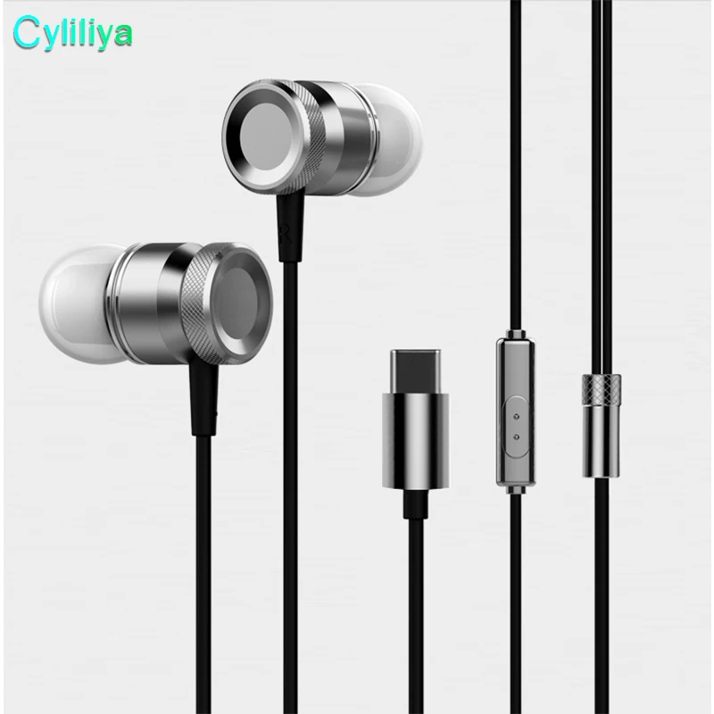 200 шт. тип c наушники USB керамические Hi Fi стерео чистая басовая гарнитура для Galaxy