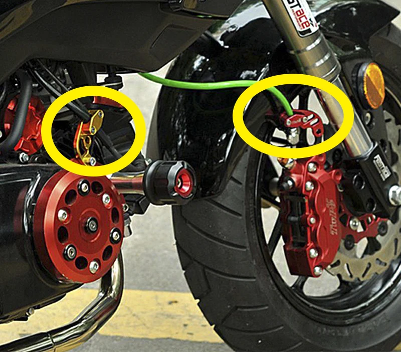 CNC мотоцикла тормозной магистрали зажимы для YAMAHA MT07 R6 R3 MT 03/07/09 TMAX 500/530 R1 FZ6 MT09 XJ6 FZ1 XJ6 M109r Fazer аксессуары