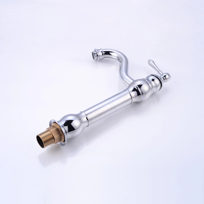 Новый стиль смеситель для раковины хромированный латунный кран ванной комнаты 360