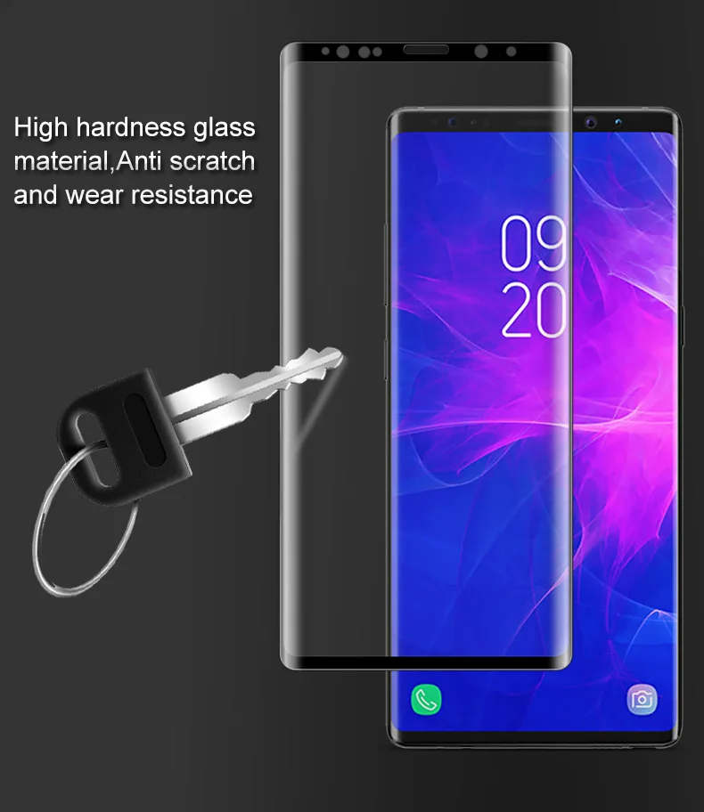 IMAK 3D полностью покрывающее изогнутое закаленное Стекло для samsung Galaxy Note 9 противовзрывная защитная пленка Экран Защитная пленка для S10/S10 Lite рlus