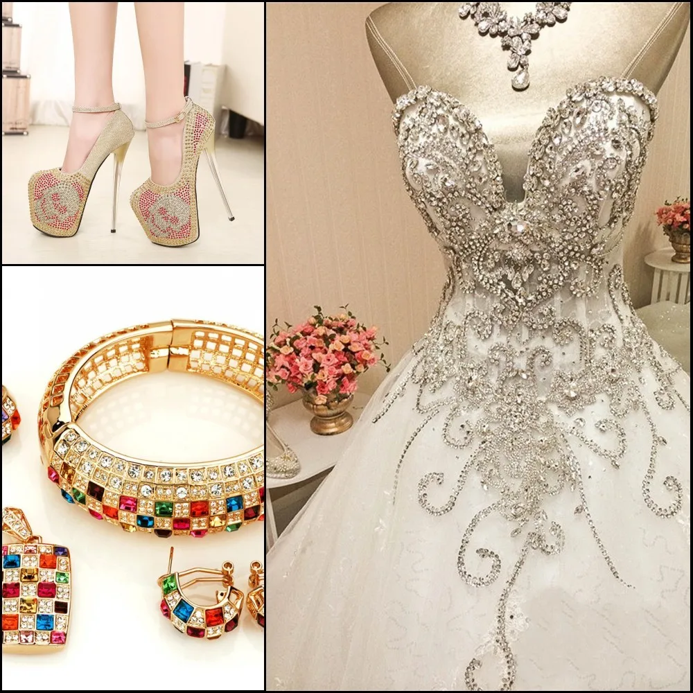 Все размеры! Стразы горячей фиксации SS6 SS10 SS16 SS20 SS30 стеклянные кристаллы Камни с