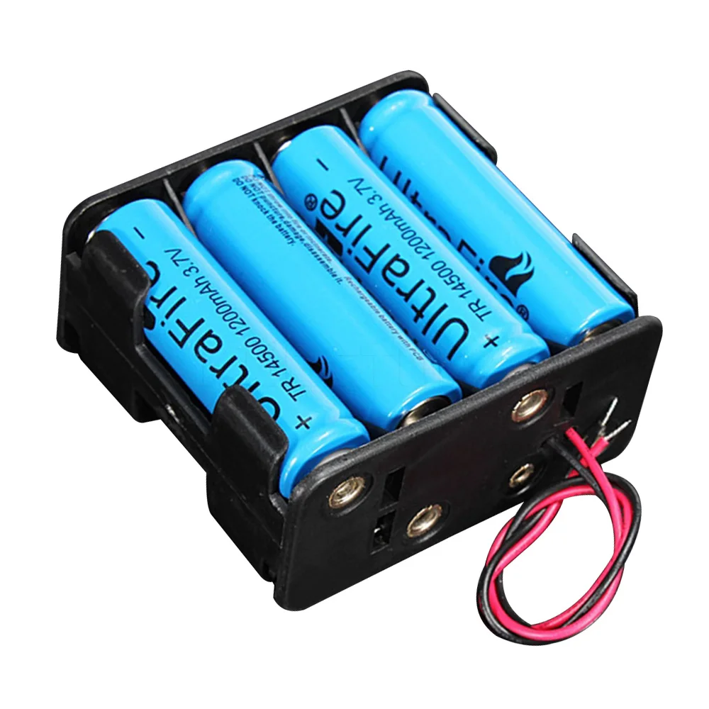 Чехол держатель kebidumei для 8 контактных батарей типа АА пластиковый 12 в с 6