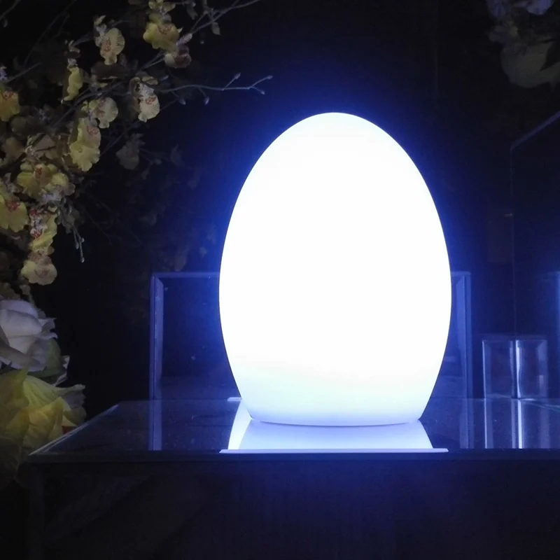 Перезаряжаемая светодиодная Ночная лампа 16 цветов в форме яйца романтическое