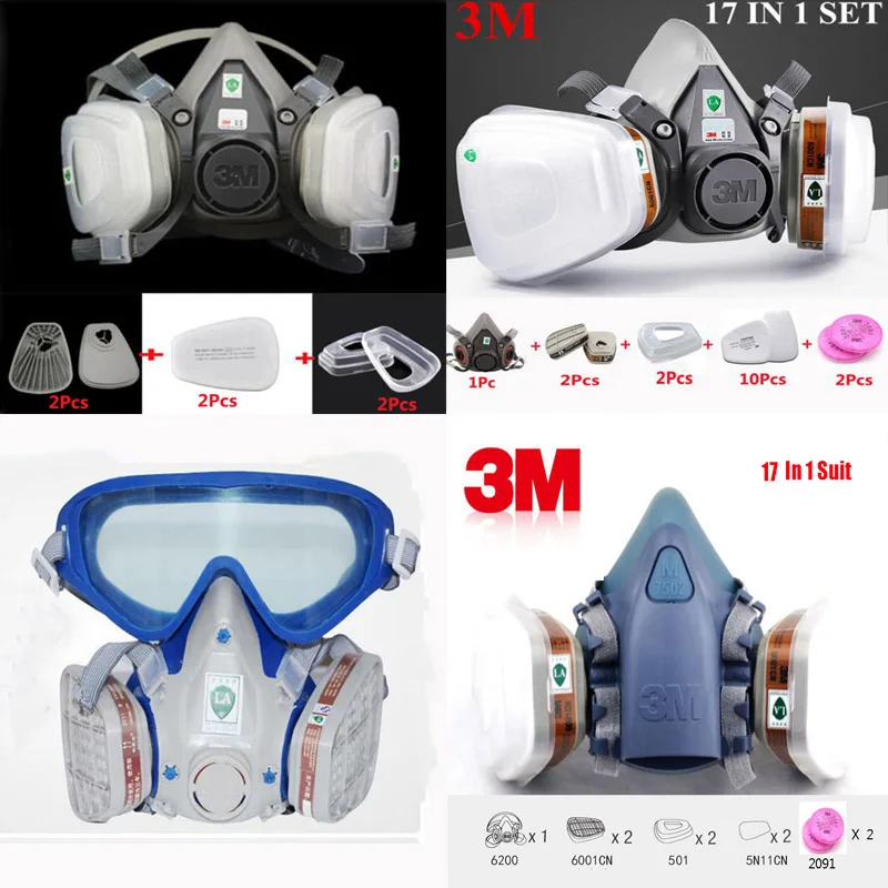 Промышленная покраска респиратор Пылезащитная противогаз маска для 3 м 6200 501 5N11