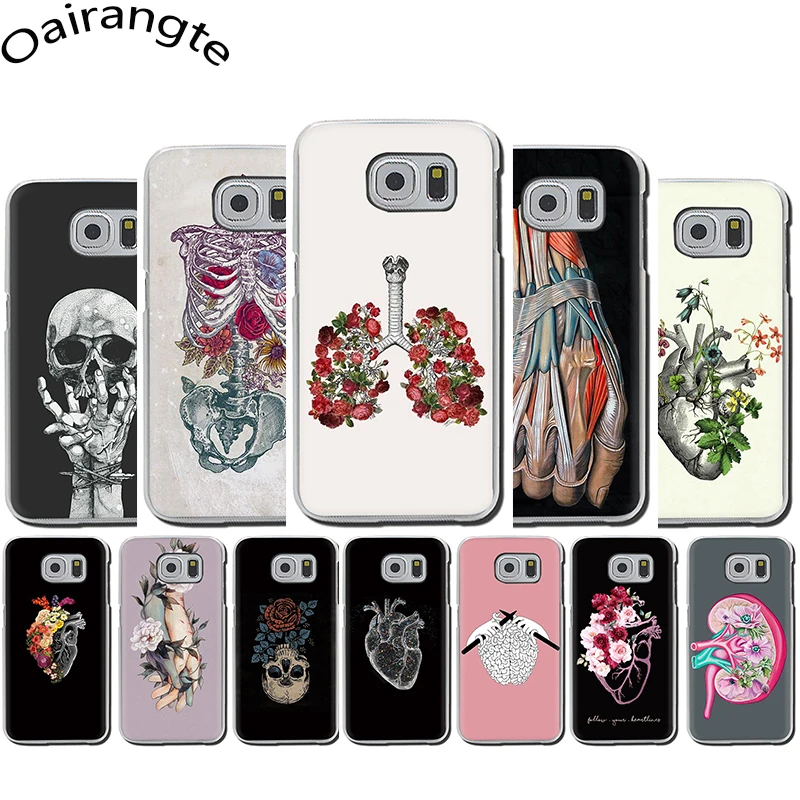 Медицинский Твердый чехол для телефона с человеческими органами Samsung Galaxy S6 7 Edge S8 9