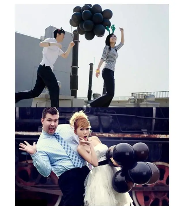 Черные блестящие латексные золотые воздушные шары 12 дюймов 2 г оформление