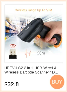 CT007X 2,4G беспроводной 1D сканер штрих-кода Автоматический Портативный USB проводной и 2,4G беспроводной 1D считыватель штрих-кода сканер ручной