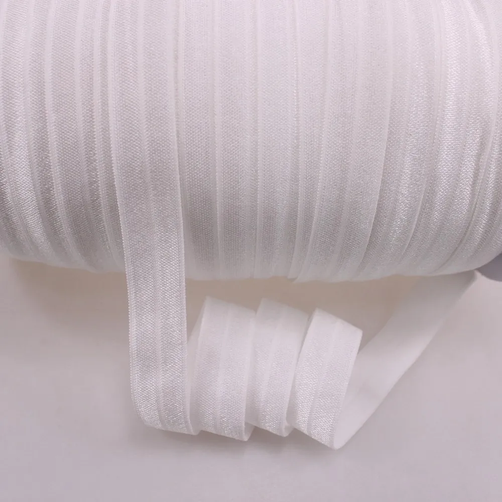 Однотонные эластичные блестящие повязки для волос 5/8 дюйма #000 50 ярдов 100|solid