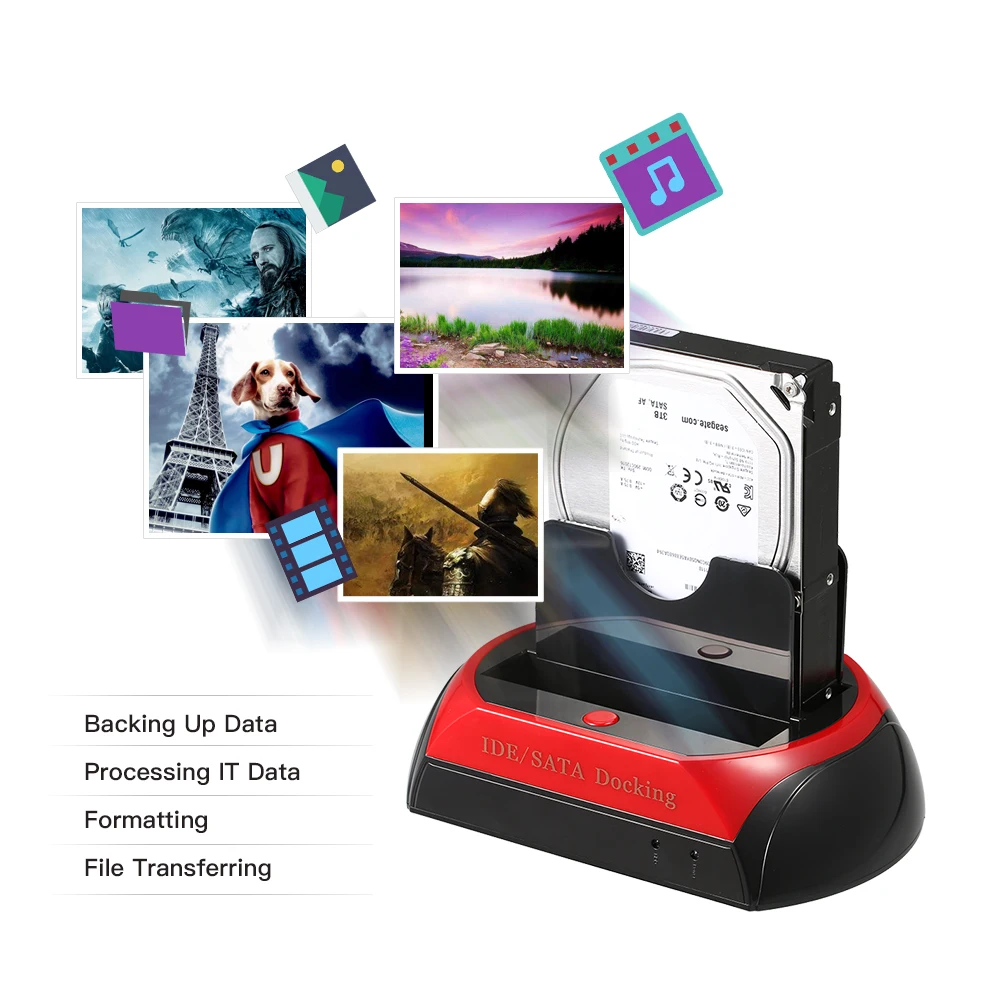 Док станция для жесткого диска USB 2 0 на SATA IDE 5/3 5 дюйма внешний корпус 3 HDD SSD