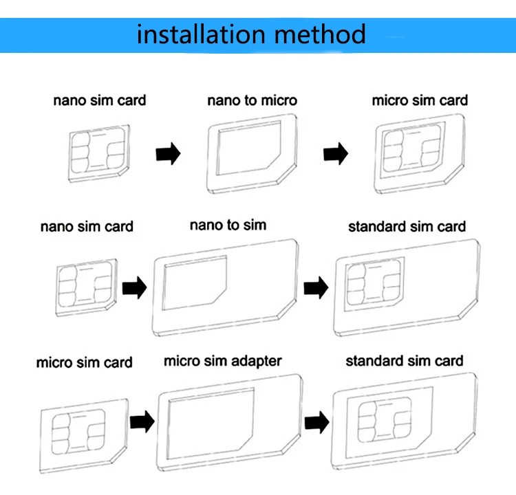 JAVY Micro Nano SIM адаптер разъем комплект для iPhone 6 7 plus 5S huawei P8 lite P9 Xiaomi Note 4 Pro 3S Mi5 sims держатель