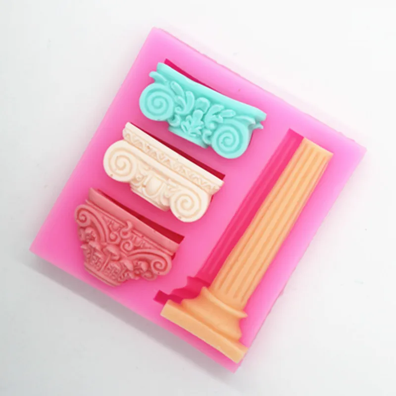 Силиконовая форма в форме римского столба 3D для украшения торта шоколада