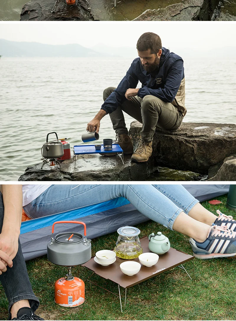 NatureHike открытый складной мини-стол переносной стол для пикника кемпинга Алюминиевый Сплав стол складной стол из нержавеющей стали стол NH17Z001-L