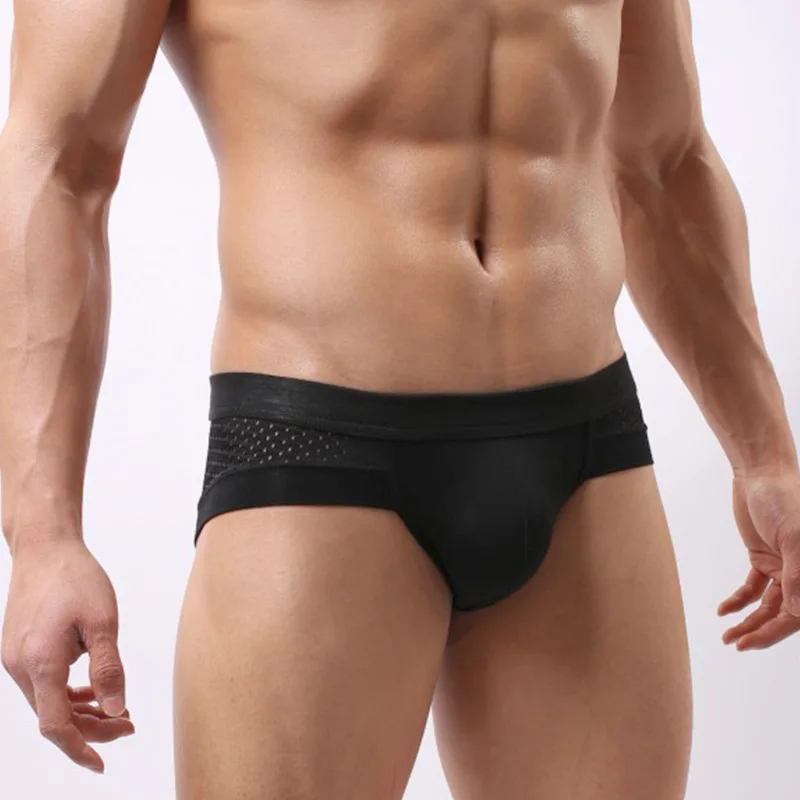 Мужские сетчатые трусы LUWCON удобные дышащие 4 шт./лот DK03|mens underwear briefs|mens briefsunderwear briefs