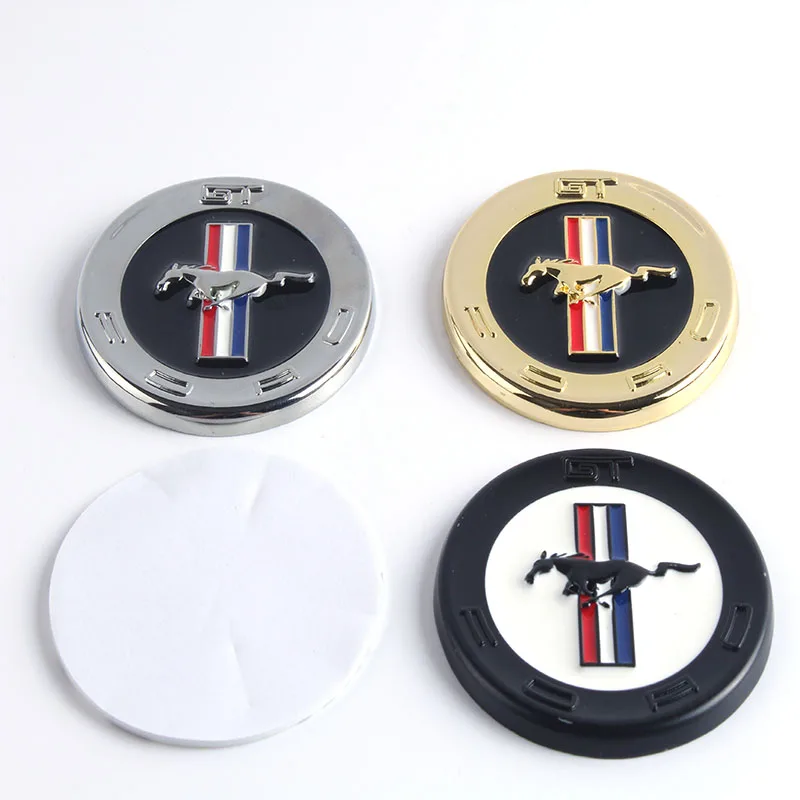 

10x Metal Chrome Car Styling Running Horse Emblem Badge For Ford Mustang Shelby GT Rear Trunk Decor Sticker Accessories