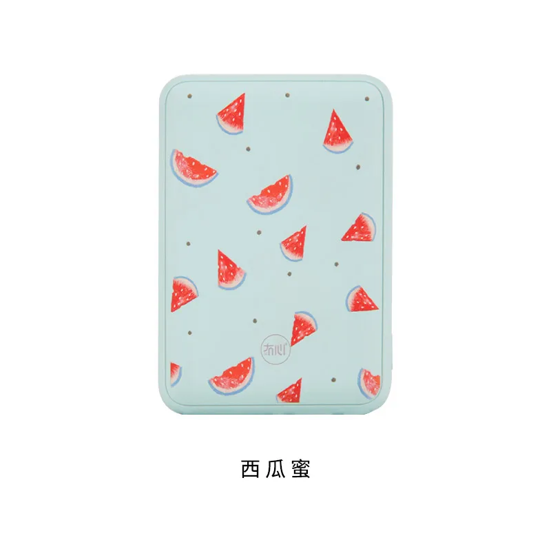 Watermelon Maoxin повербанк внешний аккумулятор 10000mAh за xiaomi Android iPhone samsung портативная зарядка обожаемый павербанк мощный powerbank повер банк эмоджи мини с USB-кабелем - Цвет: Watermelon