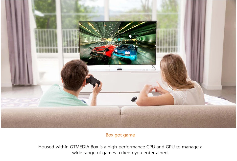 Медиаплеер GTmedia G1 Tv Box 1 ГБ di ram 8 Гб di rom S905W Android 7,1 di Control Remoto 4 k 2 k HD 2,4g с поддержкой Wi-Fi