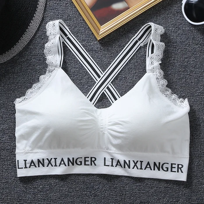 Women Sports Crop Top Padded Bra Fitness Stretch Brassiere Women's Workout Sport Bras | Спорт и развлечения