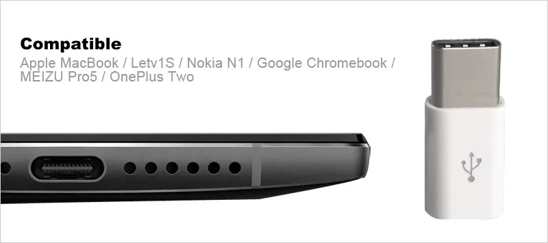 USB 3,1 type-C штекер Micro USB Женский USB-C кабель адаптер type C конвертер для Macbook Nokia N1 ChromeBook Nexus 5X6 P ADT778