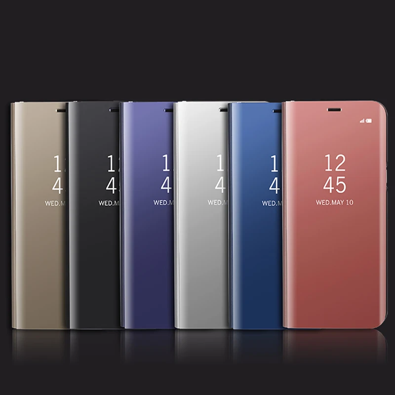 Умный флип чехол с зеркалом для Xiaomi Pocophone F1 кожаный pocophone f1 poco 6 18 дюймов
