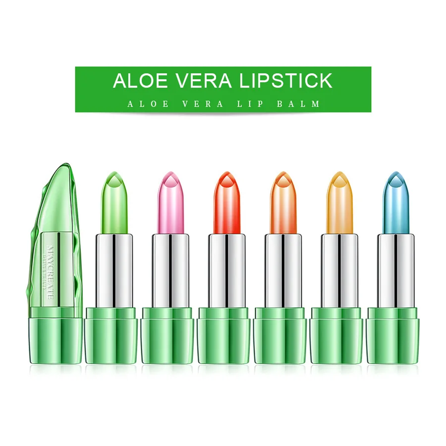 MayCreate круглый бальзам для губ с Водонепроницаемый желе Увлажняющая помада блеск