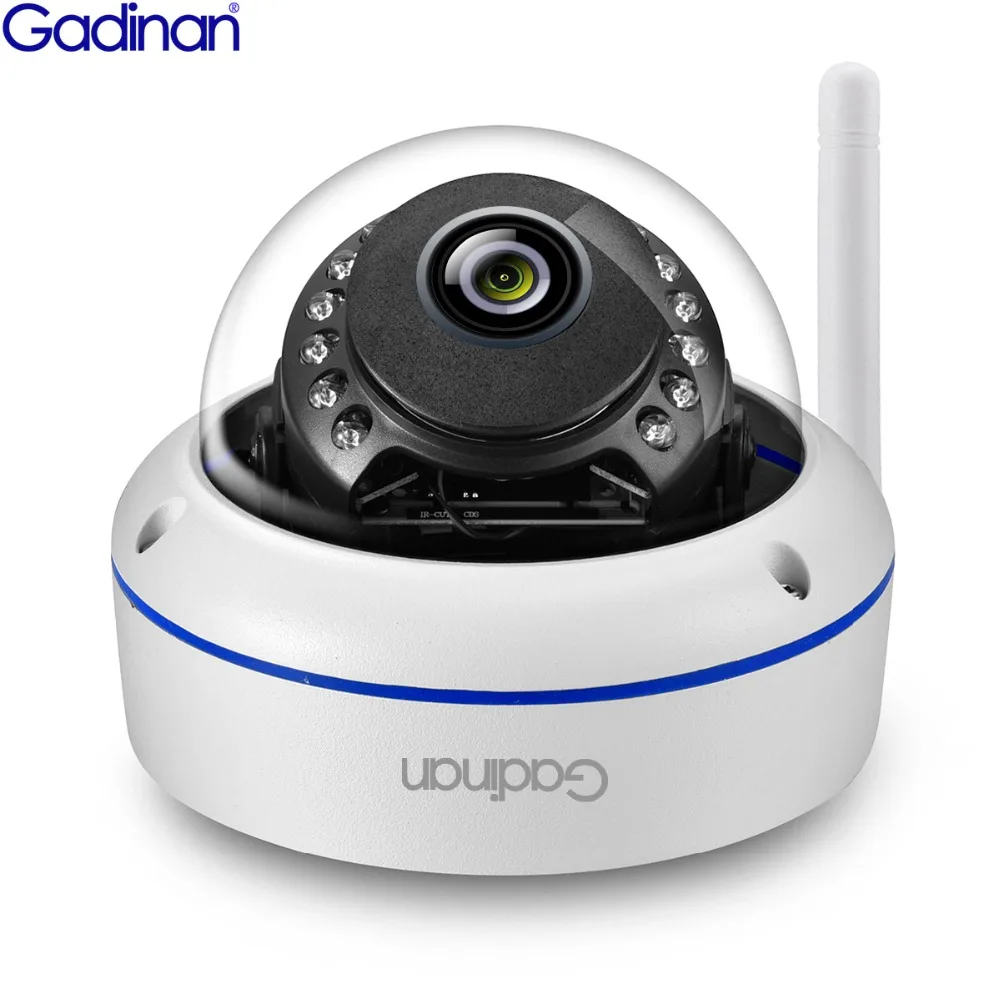 GADINAN wifi камера SONY IMX323 купол Антивандальная видеонаблюдение 3MP 2048*1536 с SD слот для