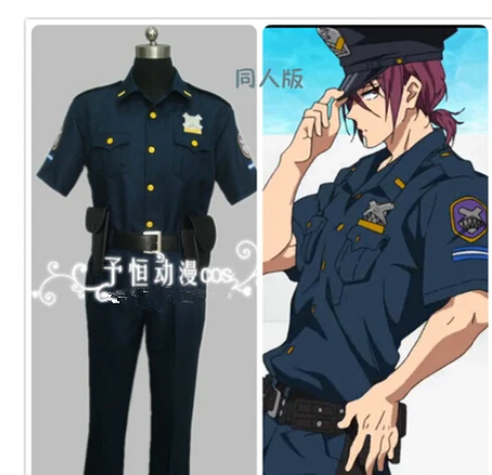Бесплатно! Вечное лето бесплатно! Iwatobi Swim Club Rin Matsuoka yaamazaki sosuke Полицейская униформа